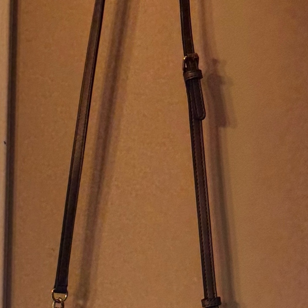Calvin Klein metallic Leather Crossbody Bag
